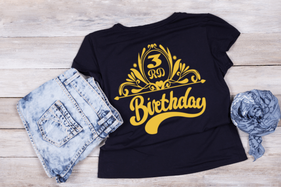 3rd Birthday SVG: Graphics for T-Shirt Designs