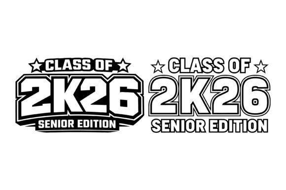 Bold Senior Class 2K26 Graphics for T-Shirt Designs