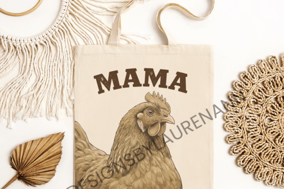 Chicken Mama Funny Graphic for T-Shirt Designs