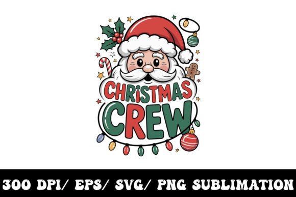 Christmas Crew Graphics for T-Shirt Designs