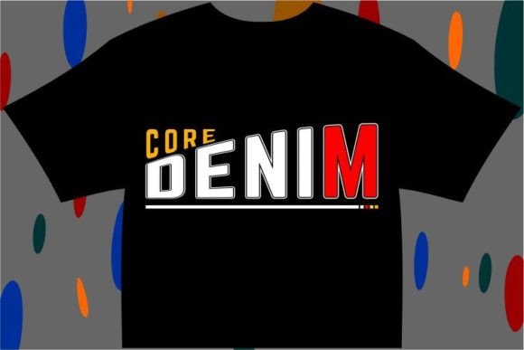 Core Denim Urban City Graphic for T-Shirt Designs