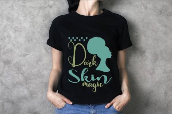Dark Skin Magic Graphics for T-Shirt Designs