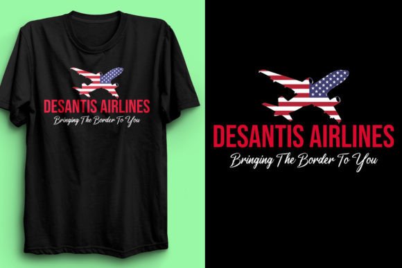 Desantis Airlines Graphic 7: T-Shirt Designs & Graphics