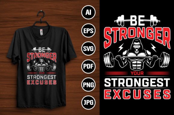 Fitness T-Shirt Design Graphic Review