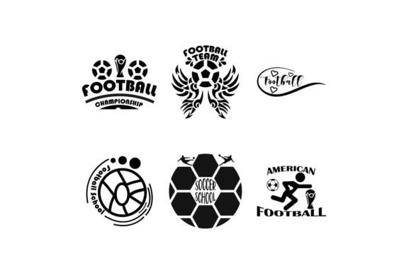 Football 6 Concepts: Graphics for T-Shirt Designs